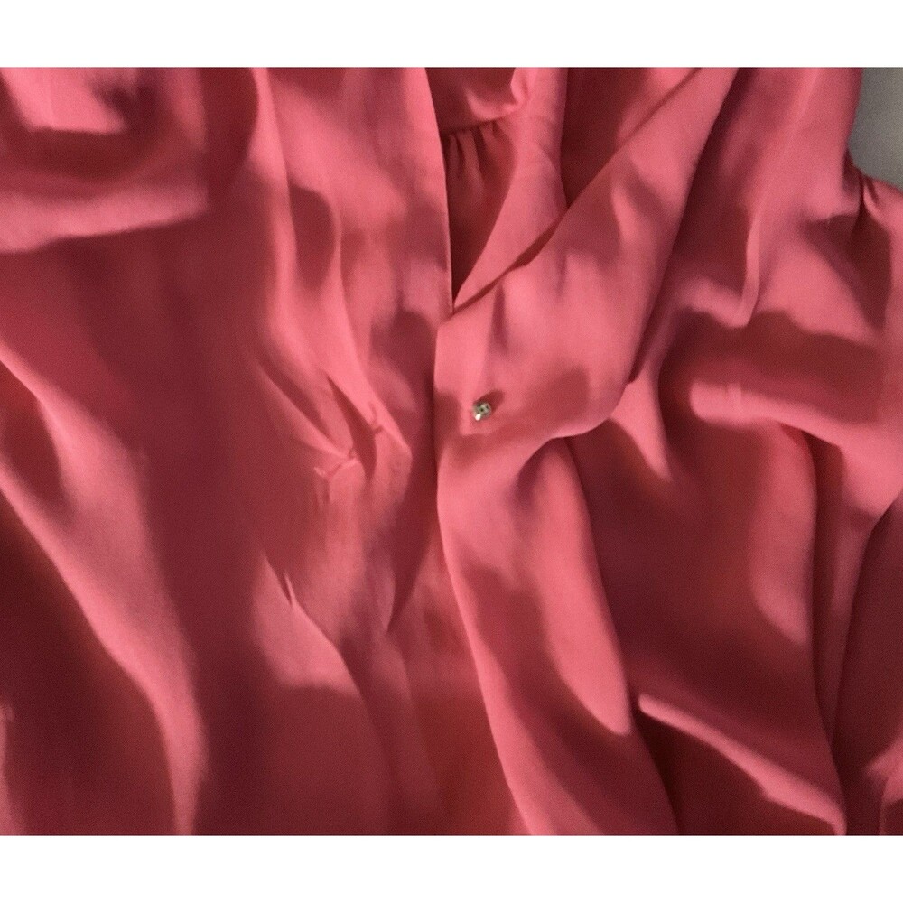 Pleione Women’s Draped Blouse Size L, Pink - Picture 9 of 9